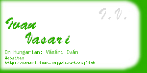 ivan vasari business card